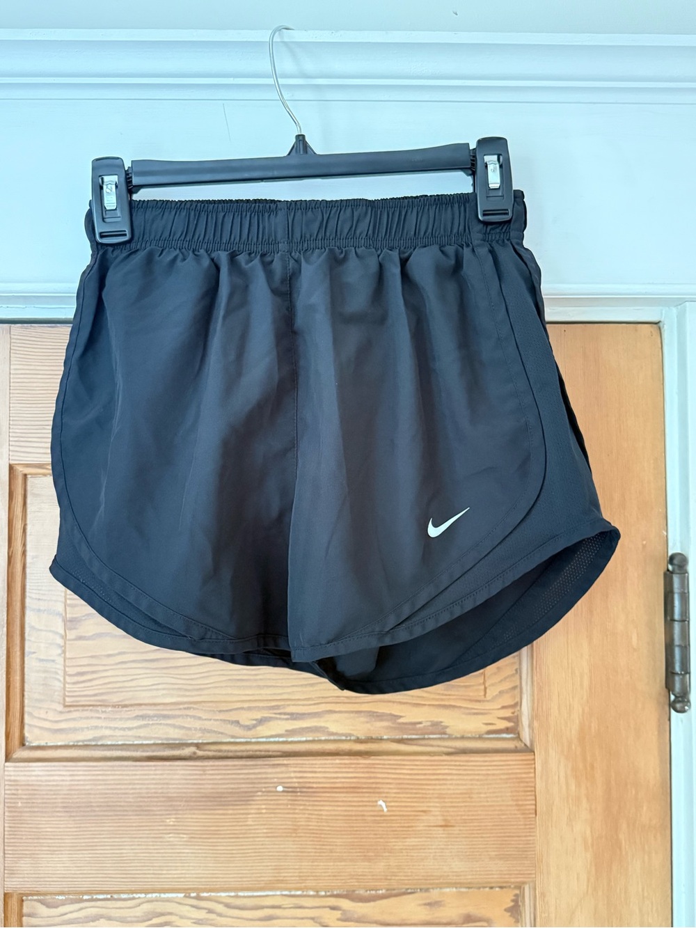 Nike Black Women's Running Shorts with Reflective Swoosh